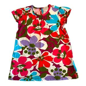 Hanna Andersson | Little Girl Multicolor Retro Floral Dress Size 5T